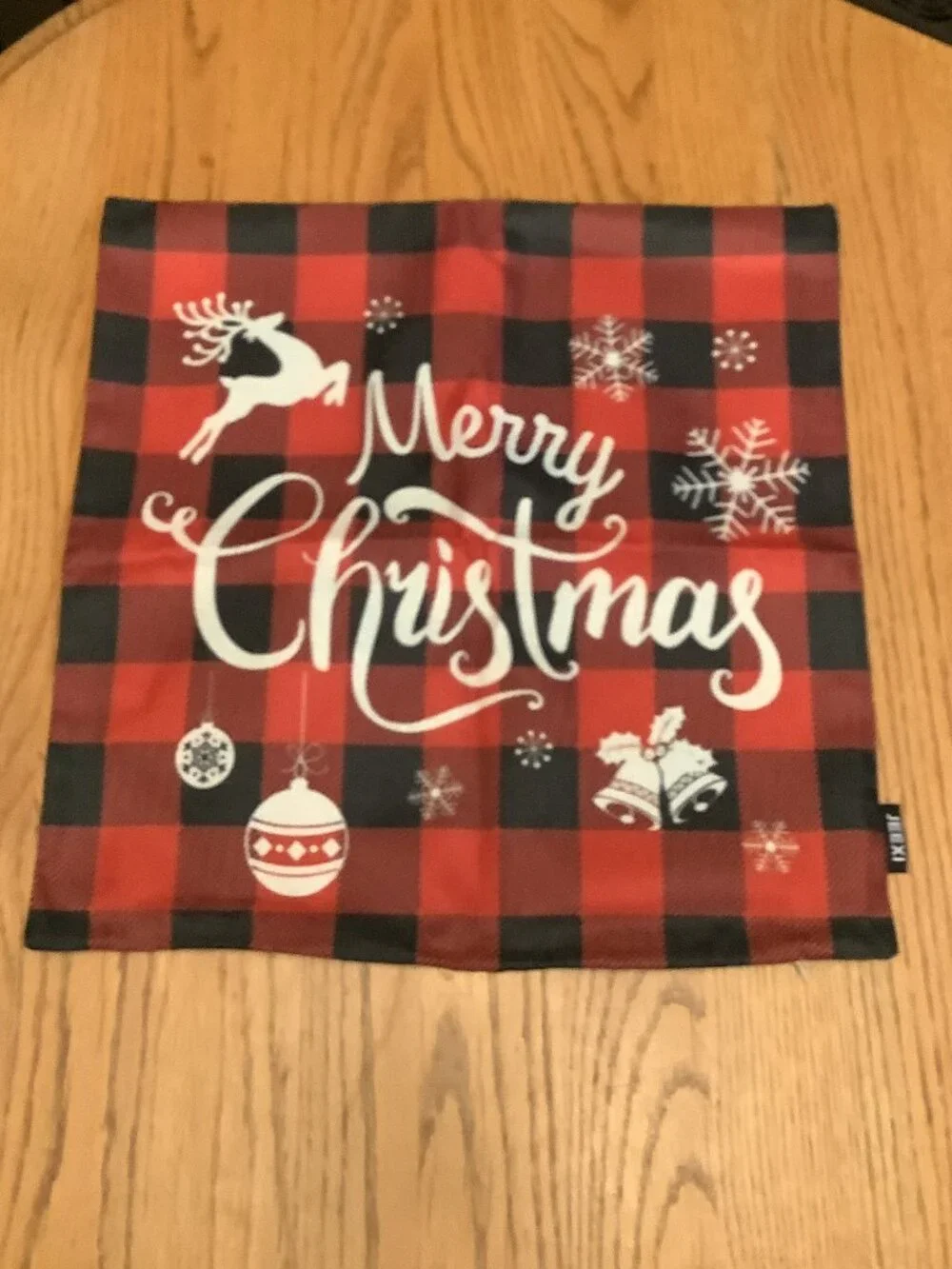 Set of Four Farmhouse Christmas/Holiday Pillow Covers by Jeexi